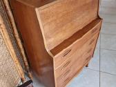Vintažinė mid century tikmedžio komoda/sekreteras - nuotraukos Nr. 35