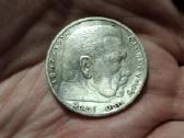 Vokietija 5 mark 1938 G sidabras - nuotraukos Nr. 2