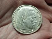 Vokietija 5 mark 1938 D sidabras - nuotraukos Nr. 2