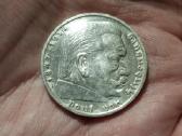 Vokietija 5 mark 1938 F sidabras - nuotraukos Nr. 2