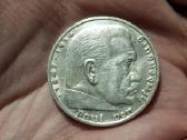 Vokietija 5 mark 1936 D sidabras - nuotraukos Nr. 2
