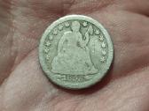 JAV 1 dime 1853 sidabras - nuotraukos Nr. 2