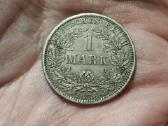 Prūsija 1 mark 1876 sidabras