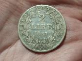 Vatikanas 2 liros 1867 sidabras