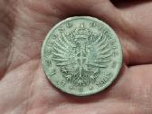 Italija 1 lira 1907 sidabras