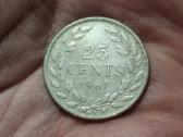Liberija 25 centai 1961 sidabras