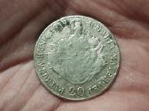 Vengrija 20 kreuzer 1839 sidabras