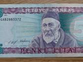 5 litai 1993 m.