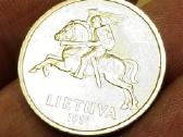 Kolekcinė 5 litų moneta 1991 m. puikaus stovio! - nuotraukos Nr. 2