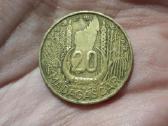 Madagaskaras 20 frankų 1953