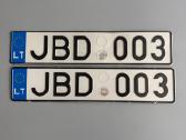 Valstybiniai numeriai 400€