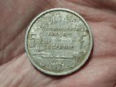 Prancūzijos Okeanija 5 frankai 1952