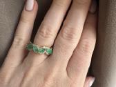 2,14ct žiedas su deimantais ir smaragdais - nuotraukos Nr. 4