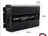 Eafc 4000 W keitiklis, 12 V 220 V, su gryna sinusi