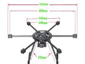6 variklių hexacopter dronų rėmai - nuotraukos Nr. 2