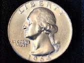 JAV 25c. 1964 D. Usa. Sidabras.