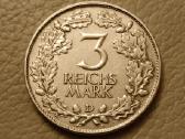 Vokietija 3 Reichsmarkės 1925 D