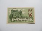 Notgeldas 25 pfennig , Saalfeld Vokietija , 1921 - nuotraukos Nr. 2