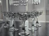 Vintažinės krištolinės taurelės - nuotraukos Nr. 17