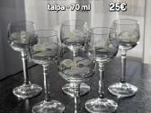 Vintažinės krištolinės taurelės - nuotraukos Nr. 7