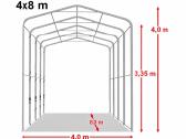 Tentinis angaras 4x8x3,35 m šonas - nuotraukos Nr. 3