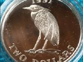 Moneta Bermuda 1991m. 2 dollars, sidabras(.925)