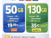 Internetas 50gb ir130gb visoje Europoje