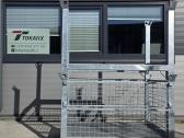Metaliniai cinkuoti sandėliavimo konteineriai