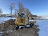 Tvenkiniu kasimas, valymas, ilgastrelis Cat 323 - nuotraukos Nr. 25