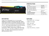 Kingston Fury Beast Rgb 64gb (2x32gb) Ddr5 6000mhz - nuotraukos Nr. 5