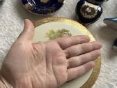 Limoges Limozo porcelianas dezutes kobalto melyna - nuotraukos Nr. 10