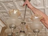 Antikvarinis bronzinis šviestuvas