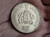 Liuksemburgas 100 frankų 1963 sidabras
