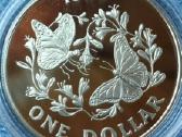Moneta Bermuda 1989m. 1 dollar, sidabras(.925)