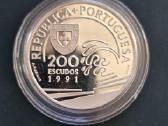 Portugalija 1991 200 escudos Ag925 26,5G - nuotraukos Nr. 2