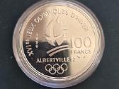 Prancūzija 1990 100 francs Ag900 Abervilio ol. žai - nuotraukos Nr. 6