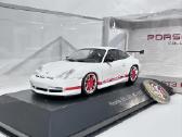 Porsche 911 996 Gt3 RS 2003 balta 1:43 Atlas
