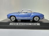 Volkswagen Karmann Ghia mėlyna-balta 1:43 Atlas - nuotraukos Nr. 4