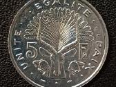 5 frankai 1991m. Džibutis unc