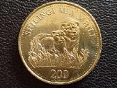 200 šilingų 2014m. Zanzibaras unc.