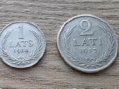 1924 1 latas + 1925 2 latai Latvija