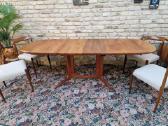 Vintažinis mid century tikmedžio valgomojo stalas - nuotraukos Nr. 4