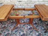 Vintažinis mid century tikmedžio valgomojo stalas - nuotraukos Nr. 28