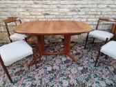 Vintažinis mid century tikmedžio valgomojo stalas - nuotraukos Nr. 32