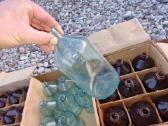 Sovietiniai laboratoriniai stiklo buteliai 1l - nuotraukos Nr. 6