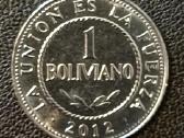 1 bolivanas 2012m. Bolivia unc - nuotraukos Nr. 2