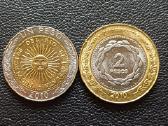 1 ir 2 pesai 2010m. Argentina unc. - nuotraukos Nr. 2