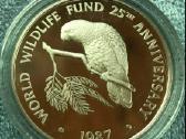 Moneta Cayman isl. 1987m. 5 dollars, sidabras(925)