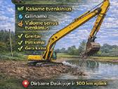 Tvenkiniu kasimas ilgastreliu plačiavikšriu 17m st
