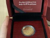 Auksinė moneta skirta M. K. Čiurlioniui Čiurlionio - nuotraukos Nr. 2